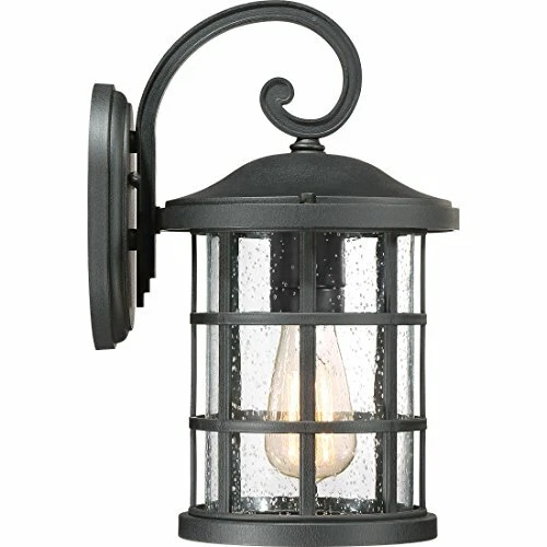 Quoizel One Light Outdoor Wall Lantern CSE8408EK, Medium, Earth Black - Picture 6 of 7