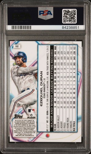 2023 Topps Cosmic Chrome Ezekiel Duran RC /25 PSA 10 POP 1 - Picture 2 of 3