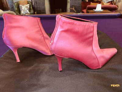 hot pink high heel boots