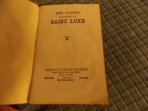 1928 The Christmas Story According To Saint Luke Miniature Bible Book Collector - Picture 3 of 5
