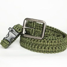 FOXTROT 550lb Survival Military Grade Paracord Belt with FREE Matching Bracelet