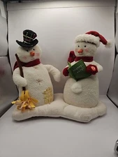 Hallmark 2006 Jingle Pals Mr & Mrs Snowman Carolers Sound/Motion 