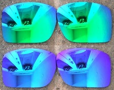 Galaxy Replacement Lenses For Oakley Double Edge OO9380 Polarized Blue/Green