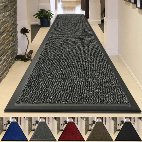 Heavy Duty Rubber Barrier Mat Non Slip Door Mats Hallway Runner Kitchen