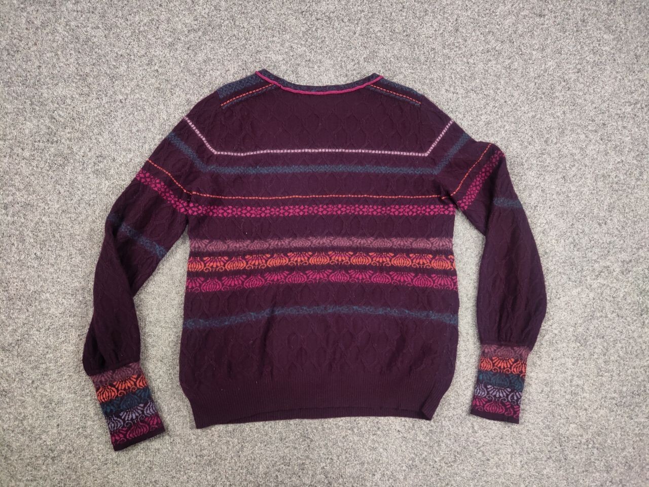 Ivko Structure pullover pattern Wool blackberry S… - image 14