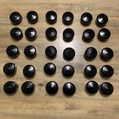 Thirty (30) Round Vinyl Cap 1 7/8 (1.875) inch - Dock Post Cap-Pipe Cap-Flexible