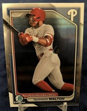2024 Bowman Chrome Prospects TayShaun Walton RC #BCP-113 Philadelphia Phillies