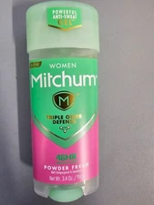 3 PACK Mitchum Women's Deodorant Antiperspirant 48hr Powder Fresh Gel 3.4oz