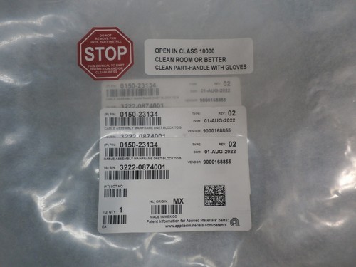 New 0150-23134 CABLE ASSY MAIN FRM DNET BLOCK 300MM EP1 P3I / APPLIED MATS AMAT - Picture 2 of 2