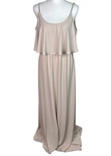 Show Me Your Mumu Formal Cold Shoulder Dusty Blush Pink Bridal Shower Dress Sz L