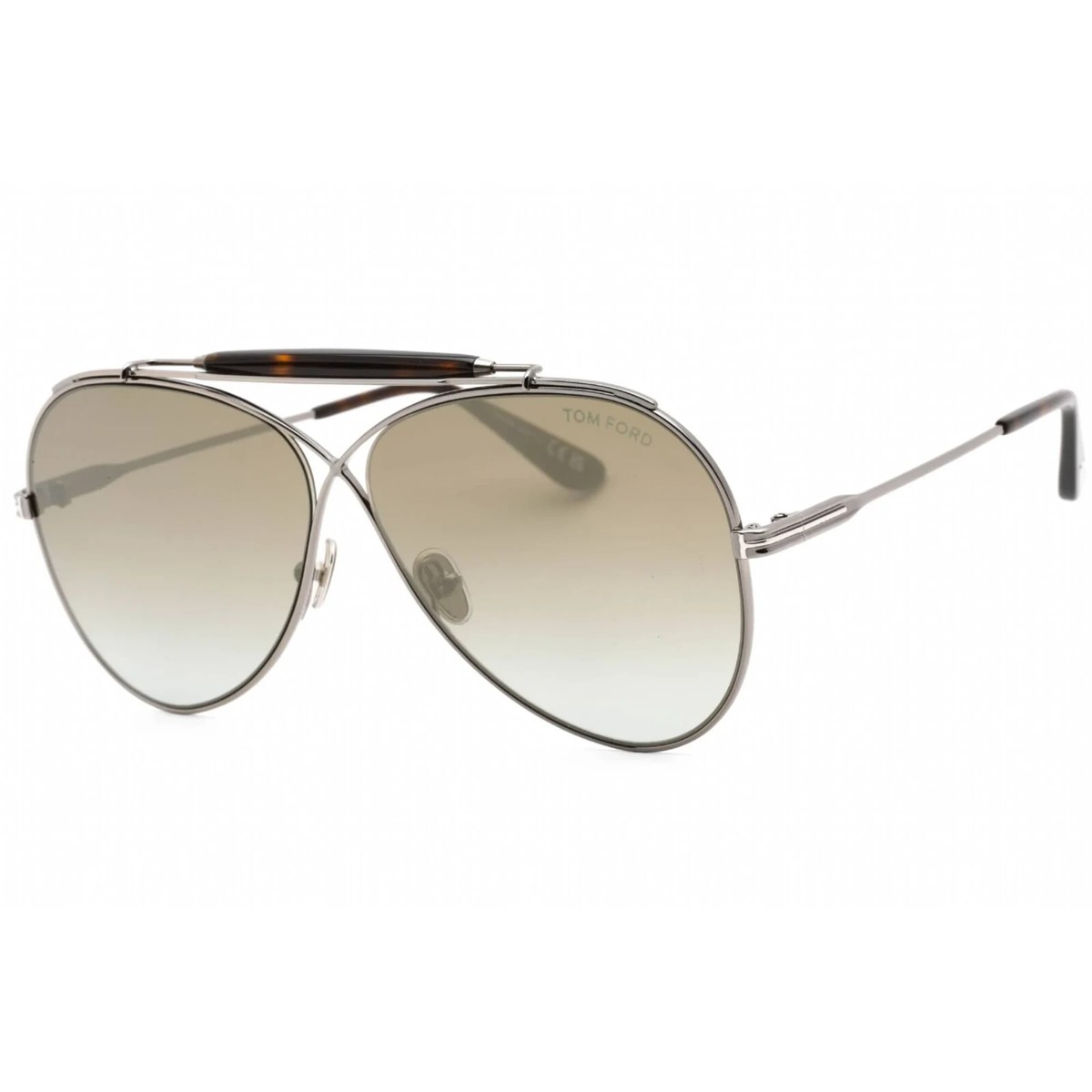 FINAL PRICE - TOM FORM HOLDEN UNISEX SUNGLASSES GRAY GRADIENT Tom Ford Lewis Sunglasses FT1097 20C Shiny Grey / Havana  main image 4