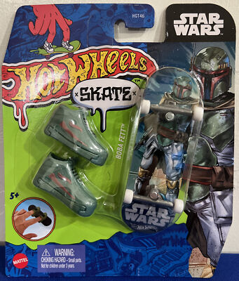 HGT46 Hot Wheels Skate Star Wars BOBA FETT Skateboard Mattel 2022 Screen  Legends