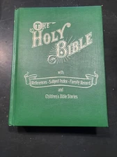 King James Holy Bible Red Letter w/ Reference Indey Children’s Poible Stories