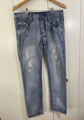 Diesel Kurren Wash 008KK Mens Slim Fit Denim Distressed Jeans Size 