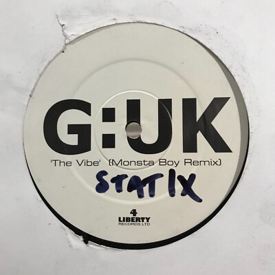 G:UK - The Vibe 12  UK Garage Vinyl Monsta Boy 4 Liberty Records T Smooth 2000