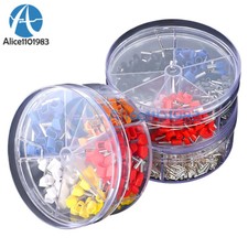 250/400/1900PCS TE/VE/EN Series Insulated Terminal Cold Pressed Tube Terminal