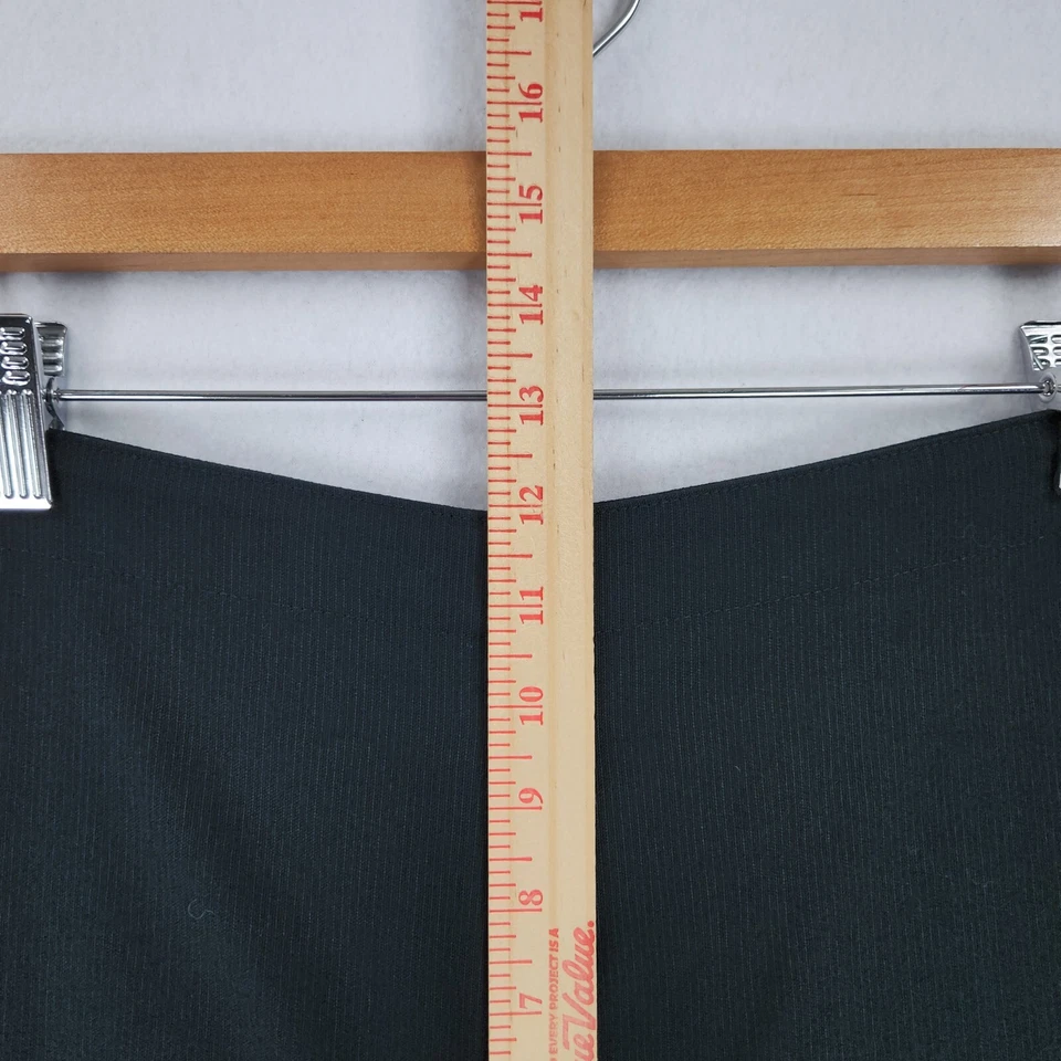 Pantalones Cabi Para Mujer 12 Negros Rayas Pierna Ancha Tiro Alto Plano Frontal Cremallera Lateral Informal Foto 4 de 4