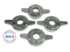 Zenith Locking Style Cut Chrome Knock-off Spinner Cap For Lowrider Wire Wheels