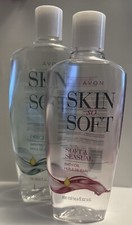 NEW 2 Avon Skin so Soft, 739ml Original,  500ml Soft  Sensual Bath Oil Bottle