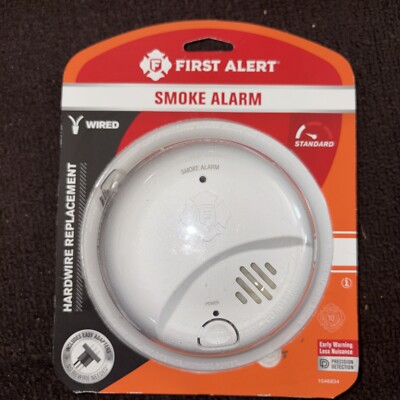 First Alert 9120B/ SMI100-AC Smoke Detector & Alarm, AC Powered Battery Backup