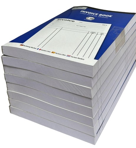 6 x Full Size Invoice Book A5 Receipt Book Pad Carbon Sheets Numbered 80 Pages - Picture 3 of 9