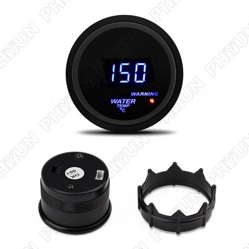 2" 52mm LED Digital Car Water Temperature Gauge ℃ Temp Meter with 1/8 NPT Sensor - Picture 4 of 9