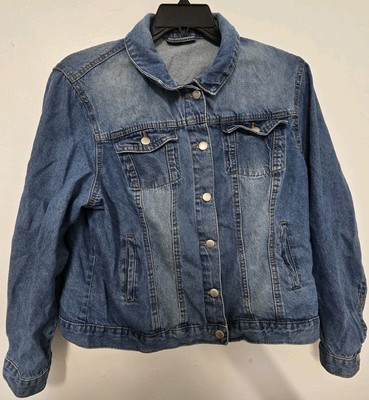 Janina Denim Jacket Womens UR 48 US size 38  Pockets Long Sleeve Blue