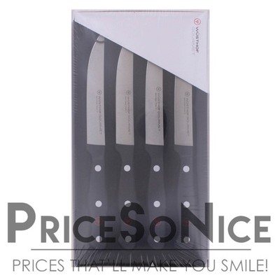 Wusthof Gourmet Black Steak Knives, Set of 4 MSRP $135