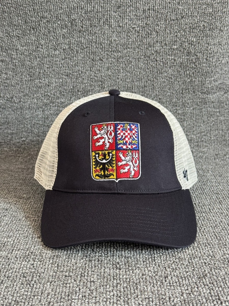 '47 Brand Czech Republic Trucker Snapback Navy White One Size Mesh Back Hat
