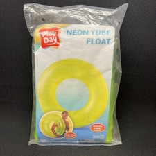 Play Day Inflatable Green Neon Tube Float 2ft 11 in Wide Pool Float New 2019