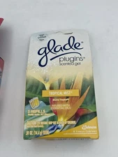Boxes Glade Plugins Fresh Gel refills TROPICAL MIST with 3 Gels RARE Discont.