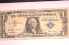 1957 US One Dollar Silver Certificate Rare with Unique Ink Error — photo 2