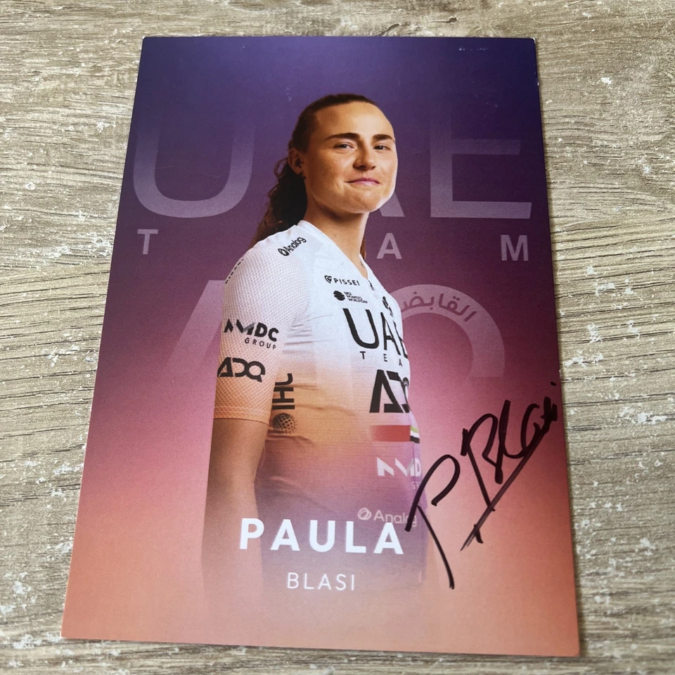 CYCLISME CYCLING WIELRENNEN CP DÉDICACÉE PAULA BLASI TEAM UAE ADQ 2026 - Photo 1/1