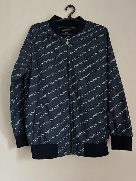 Men Emporio Armani Jacket Navy Polyester L