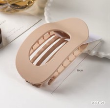 Fashion Oval Hair Claw Clip for Women Leopard Matte Acrylic Hair Accessories