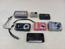 Lot of 7 Vintage Cameras Electronic Lot Untested Canon Sony Gopro Vivitar