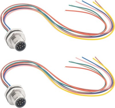 M12 Connector 8 Pin Male Coded Aviation Sensor Cable