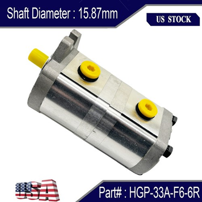 #ad Hydraulic Tandem Double Gear Pump HGP 33A F6 6R 15.87mmd Shaft Assembly $309.69