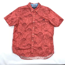 Chubbies Shirt Mens Large Cactus Print Short Sleeve Button Up