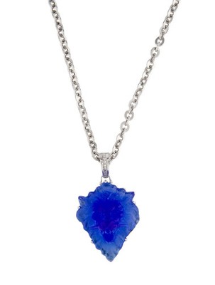 Tagliamonte Venetian Glass Lion Pendant Sterling Silver Necklace (New in Box)