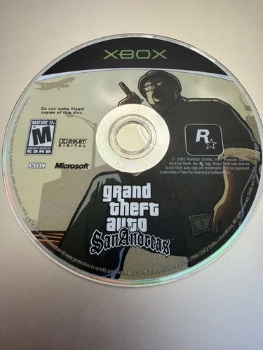 Grand Theft Auto: San Andreas (Xbox, 2005) DISC ONLY NO TRACKING (#2815)