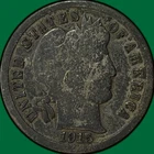 1915-S Barber Dime Very Good VG Coin #33962