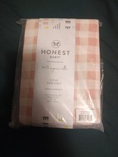 Honest Baby 100 Organic Cotton Fitted Crib Sheet Standard Size 28" x 52"
