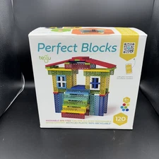 TEGU Perfect Blocks. Bio Blo 120 Pieces Excellent Condition W/ Build Book