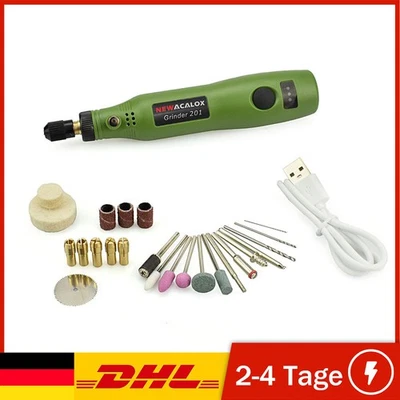 HOMTAS 25Tlg Mini Dremel Multifunktionswerkzeug USB Akku für Mehrzweck Drehwerkzeug
