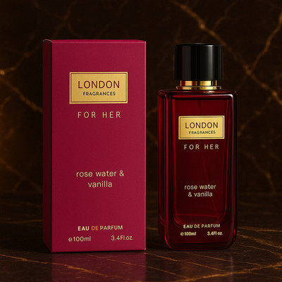 Eau de Parfum London Fragrances For Her Rosenwasser & Vanille Made in England 10