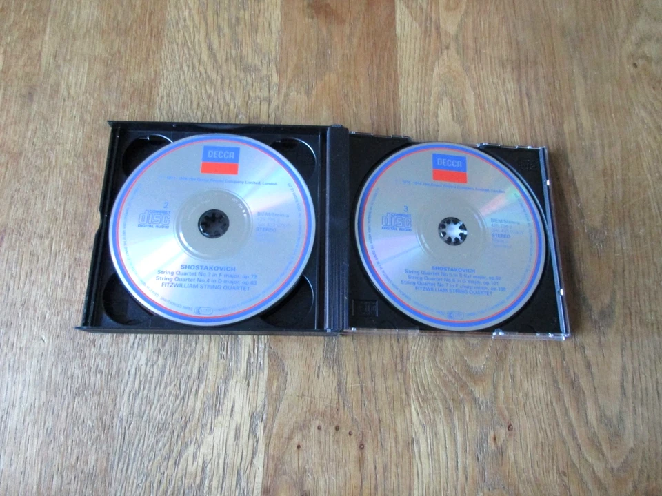 Shostakovich - The String Quartets / Fitzwilliam Qt / Decca 433 078-2 / Ed1 6CD - Image 4 of 4
