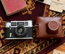 Vintage USSR Camera FED 4 with Industar 61 2.8/53 Lens Soviet Rangefinder Case
