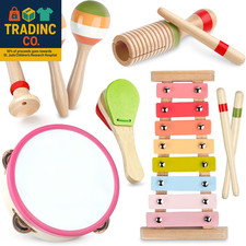 Baby Musical Instruments - Montessori Wooden Toys for Toddlers 1-3, Xylophone Ma