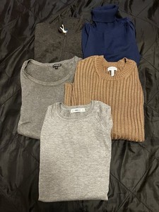 Women's Sweaters Lot of 5 Size Small Mixed Colors and Brands